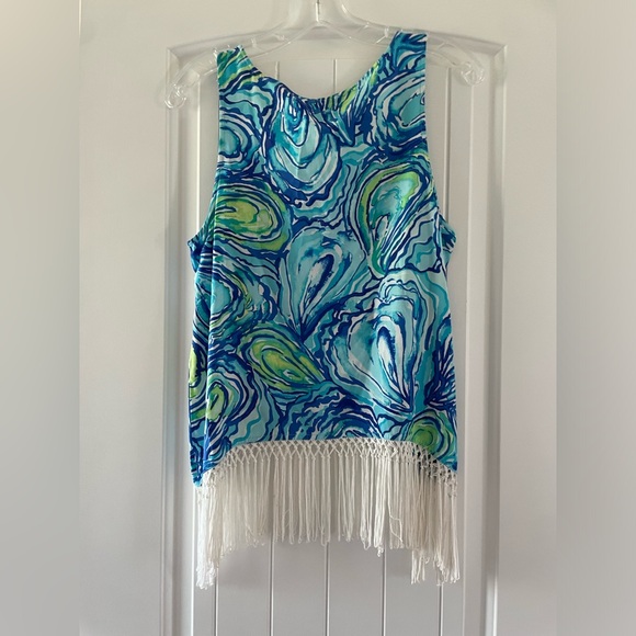 Lilly Pulitzer tank top with fringe detailing - Picture 4 of 5